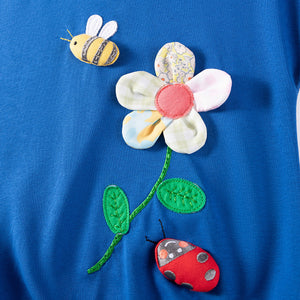 Toddler & Kids Bee and Flower Sweatshirt with Pink Leggings Outfit - Yarafly