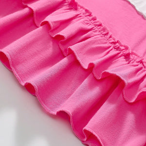 Toddler & Kids Pink Unicorn Ruffle Dress - Yarafly