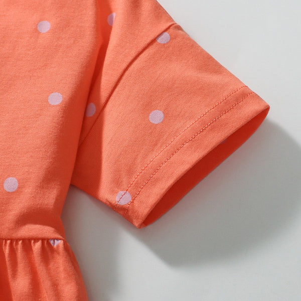 Toddlers & Kids Strawberry Polka Dot Dress - Yarafly
