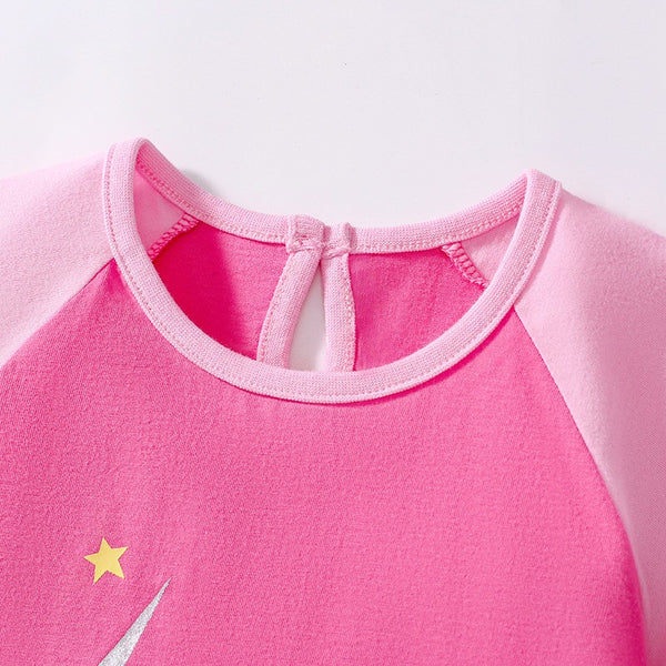 Toddlers & Kids Magical Unicorn Raglan Dress - Yarafly