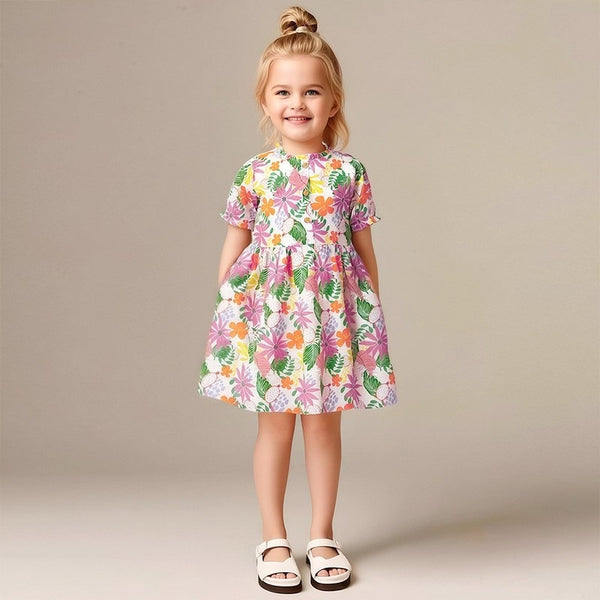 Toddlers & Kids Tropical Paradise Dress - Yarafly