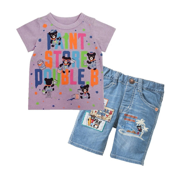 Boy and Girl Playful Paint Shop Bear T-Shirt for Baby, Toddler & Kids - Yarafly