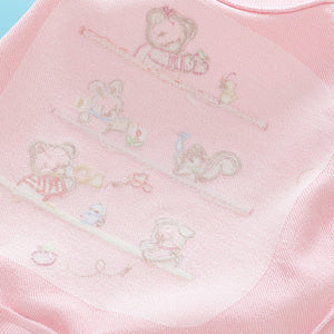 Baby, Toddler & Kids Cute Animal Friends Pink Pullover Sweatshirt for Girls - Yarafly