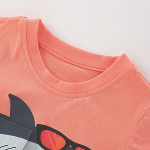 Shark Kids T-Shirt with 3D Tail & Sunglasses - Yarafly