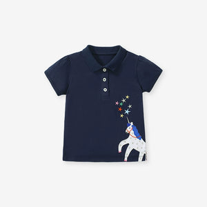Toddlers & Kids Unicorn Polo Shirt - Yarafly