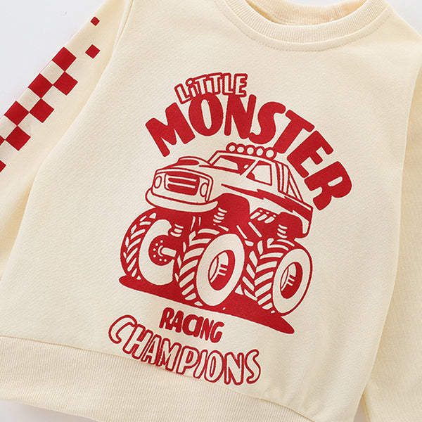 Toddler & Kids Little Monster Truck Sweatshirt - Yarafly