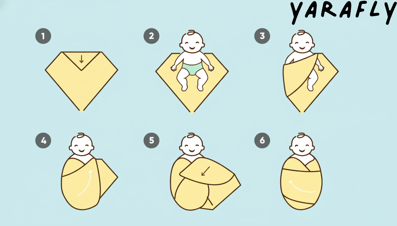 La Guía Definitiva para Envolver (Swaddling) a un Recién Nacido de Forma Segura: 6 Pasos para un Sueño Más Feliz