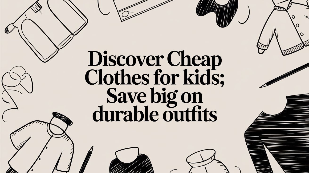 Discover cheap clothes for kids: Save big on durable outfits