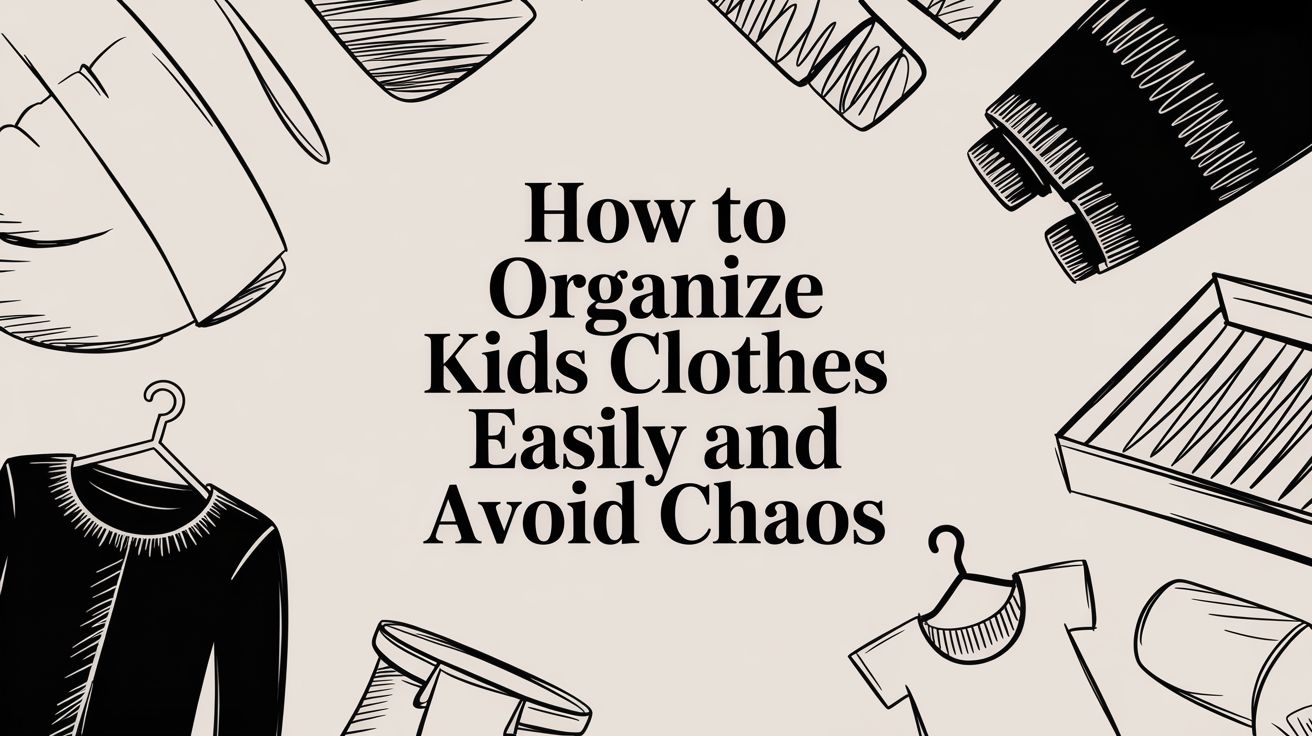 How to Organize Kids Clothes Easily and Avoid Chaos