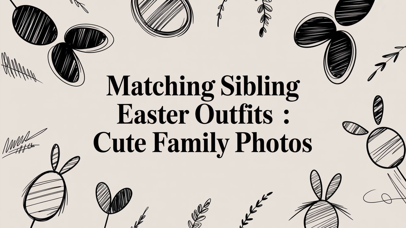 matching sibling easter outfits: Cute family photos