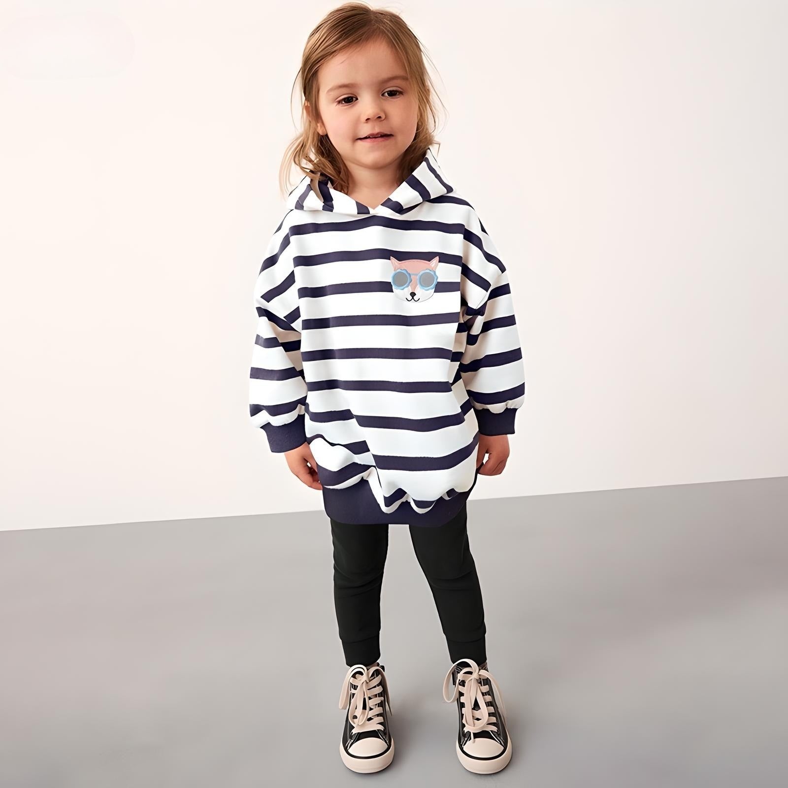 toddler unisex striped hoodie and jogger outfit set for fall Yarafly