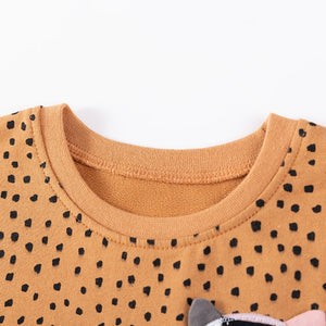 Little Maven European and American style girls sweatshirt autumn cartoon children s top patch embroidery girl sweatshirt image 2