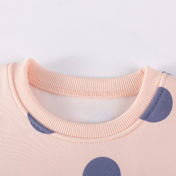 Cross border supply of girls suits wholesale new autumn styles for small and medium sized children s clothing European and American cute plush children s suits image 2