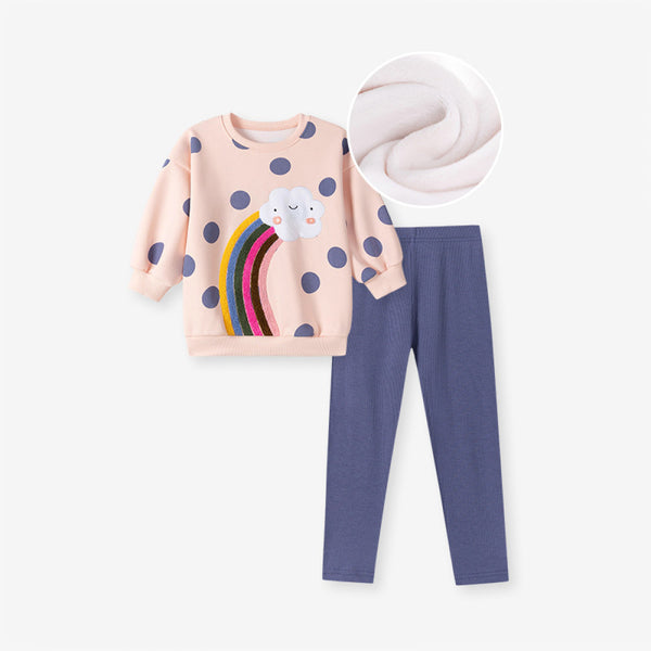 Cross border supply of girls suits wholesale new autumn styles for small and medium sized children s clothing European and American cute plush children s suits image 17