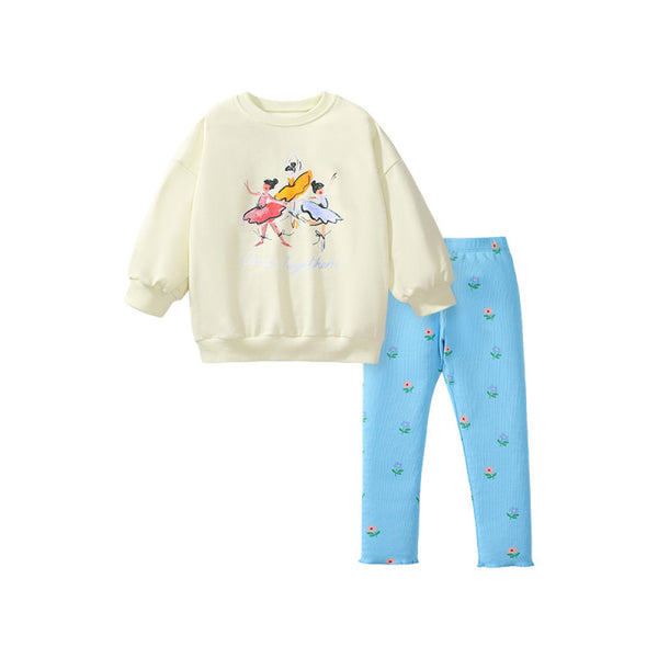 Little maven factory direct supply girls sweatshirt suit autumn cute children s clothing European and American cartoon children s suit image 5