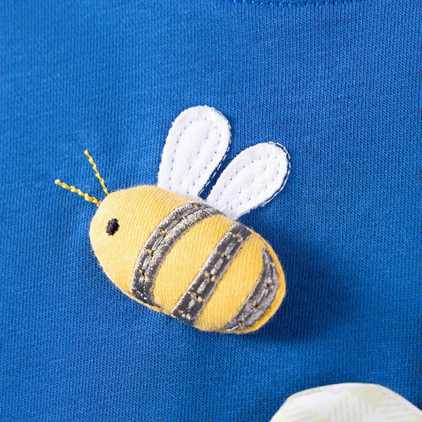 Toddler & Kids Bee and Flower Sweatshirt with Pink Leggings Outfit - Yarafly