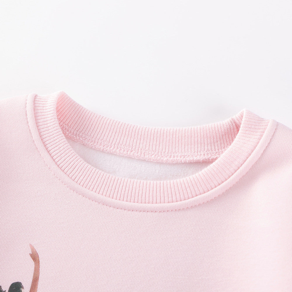 Toddler & Kids Ballerina Sweatshirt & Flared Pants Set
