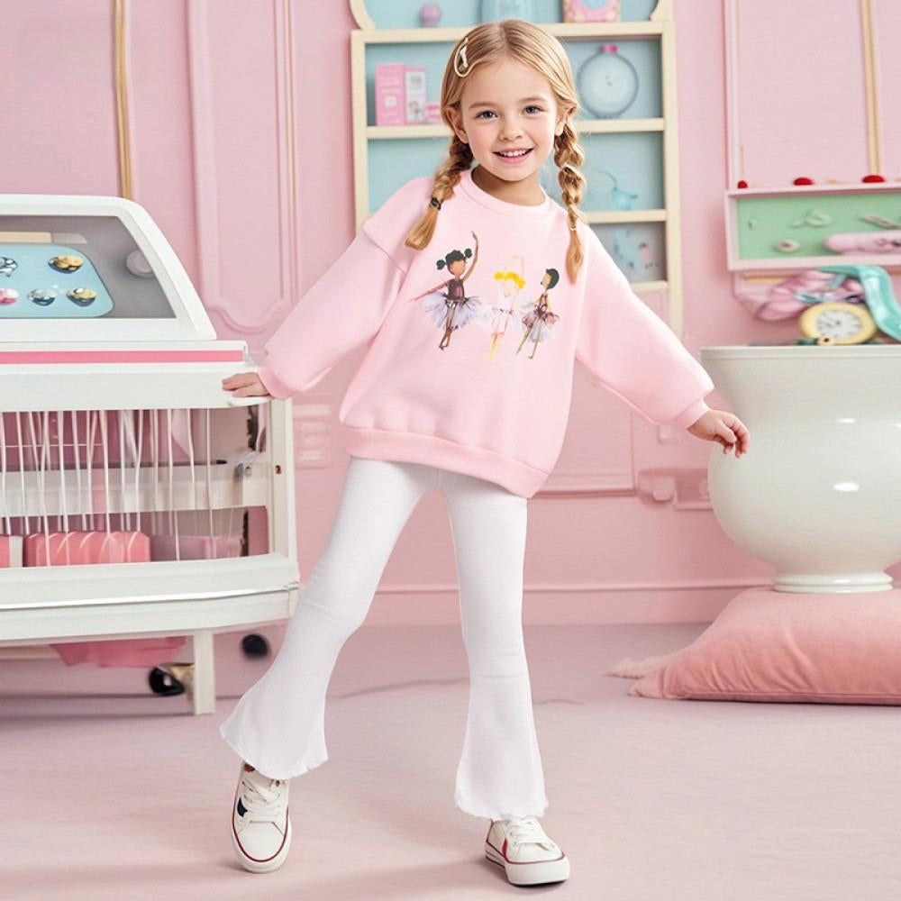 Toddler & Kids Ballerina Sweatshirt & Flared Pants Set