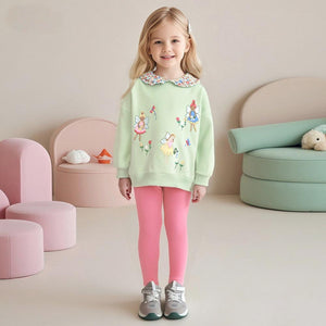 Toddler & Kids Fairy Floral Top & Pink Leggings Outfit