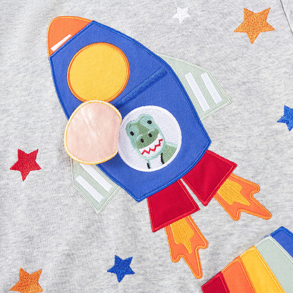 kids Rocket print Sweatshirt set