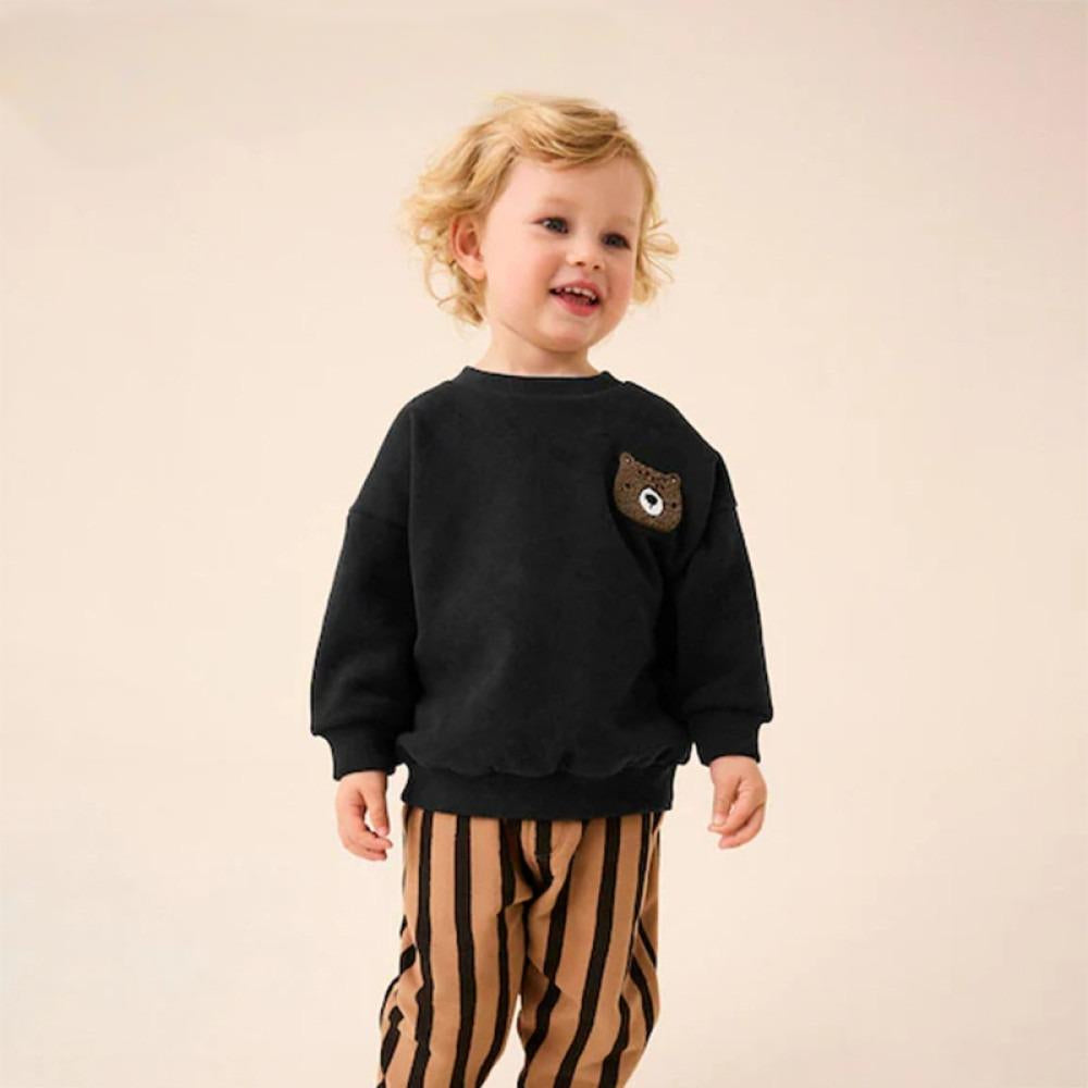 Toddlers & Kids Black Bear Buddy Sweatshirt for Boys & Girls