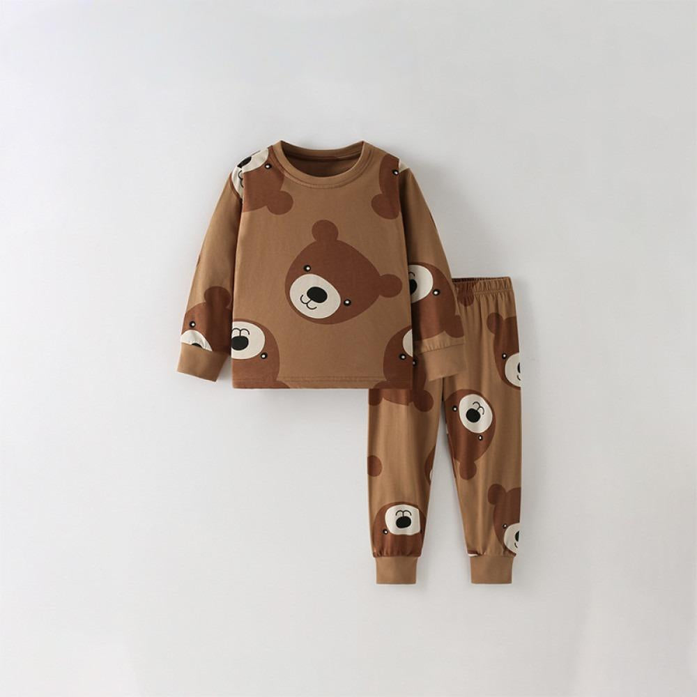 kids Bear Print Pajama Set

