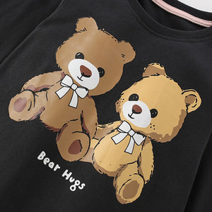 Cross border malwee children s home clothes autumn and winter new European and American small and medium sized children s two piece suit round neck long sleeve casual suit image 3