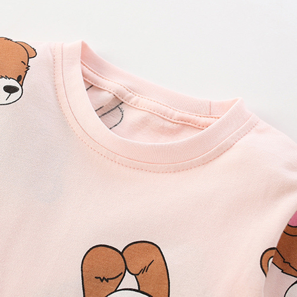 Baby Girl Bear Buddy Pajama Set
