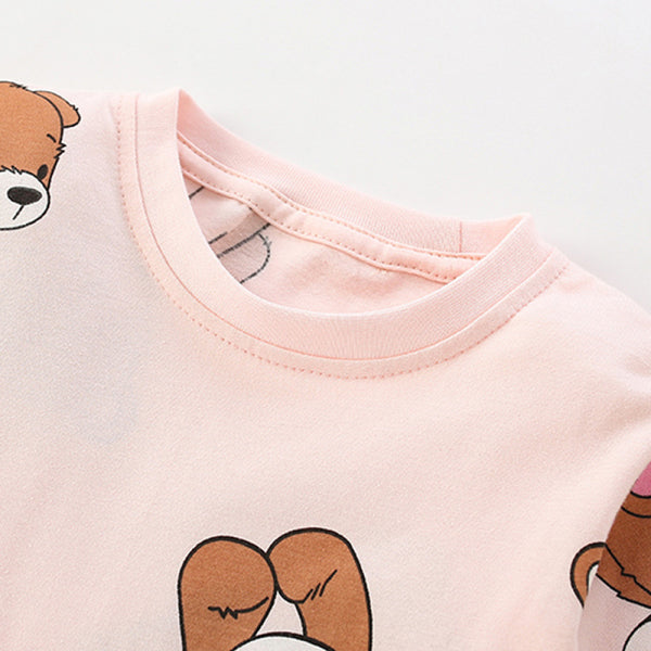 Malwee girls suit autumn new European and American small children s casual round neck long sleeve children s clothing stylish two piece suit image 2