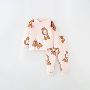 Baby Girl Bear Buddy Pajama Set