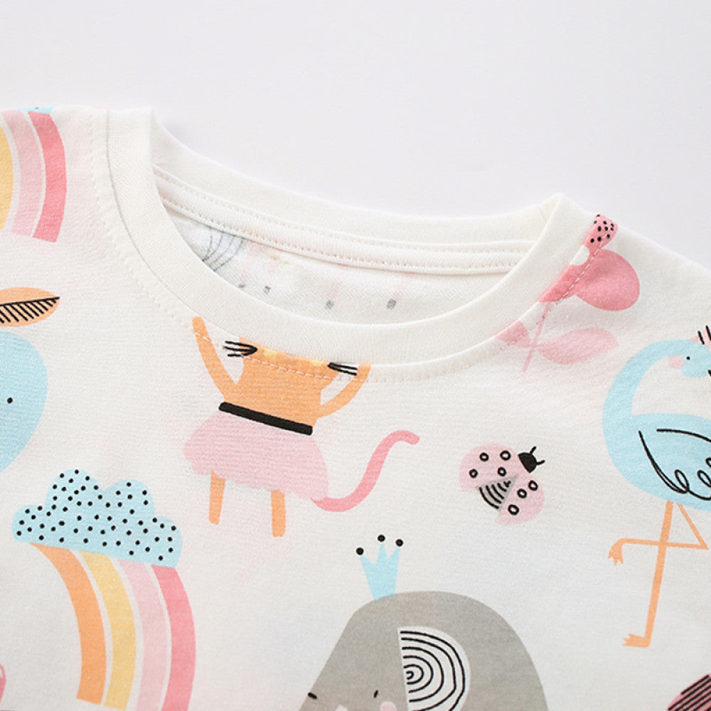 kids Rainbow Pajama Set