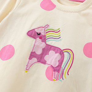 Cross border malwee girl suit autumn and winter new home clothes stylish little girl round neck long sleeve European and American small children image 3