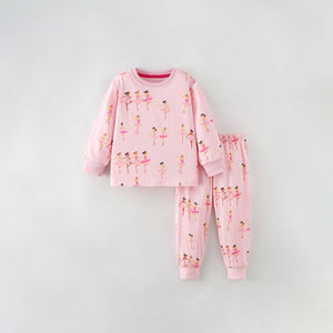 kids Ballerina Pink Pajama Set