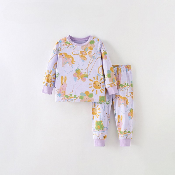 Toddlers & Kids Cheerful Day Pajama Set for Girls