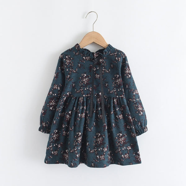 Vintage Floral Prairie Dress for Girls