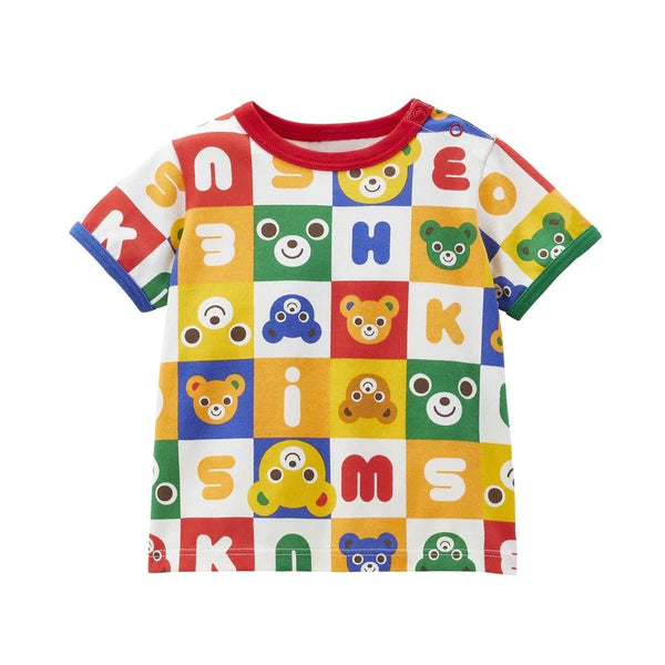 Boy and Girl Alphabet Animal Print T-Shirt for Baby, Toddler & Kids