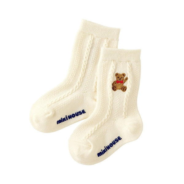 Classic Knit Teddy Bear Socks – Baby & Toddler Unisex Collection