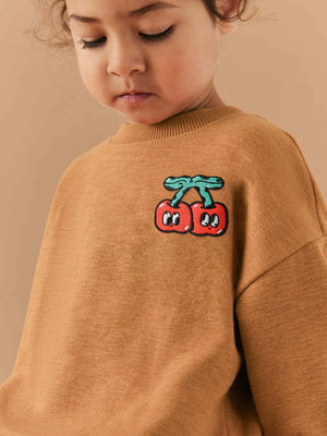 Toddlers & Kids Sweet Cherry Sweatshirt Outfit