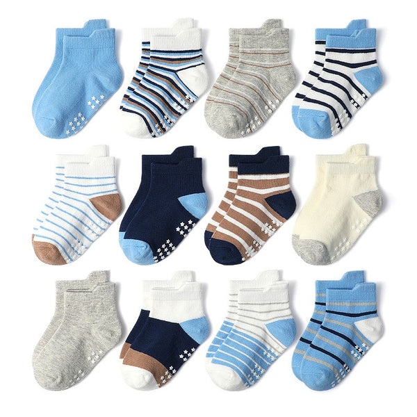 "David" Anti-Slip Ankle Socks - 6-Pack