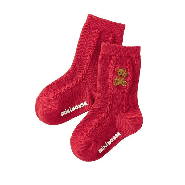 Classic Knit Teddy Bear Socks – Baby & Toddler Unisex Collection