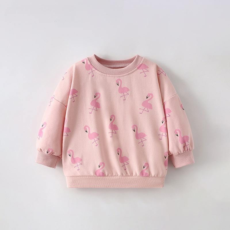 Toddlers & Kids Playful Flamingo Sweatshirt for Girls
