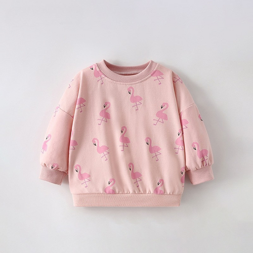 Toddlers & Kids Playful Flamingo Sweatshirt for Girls