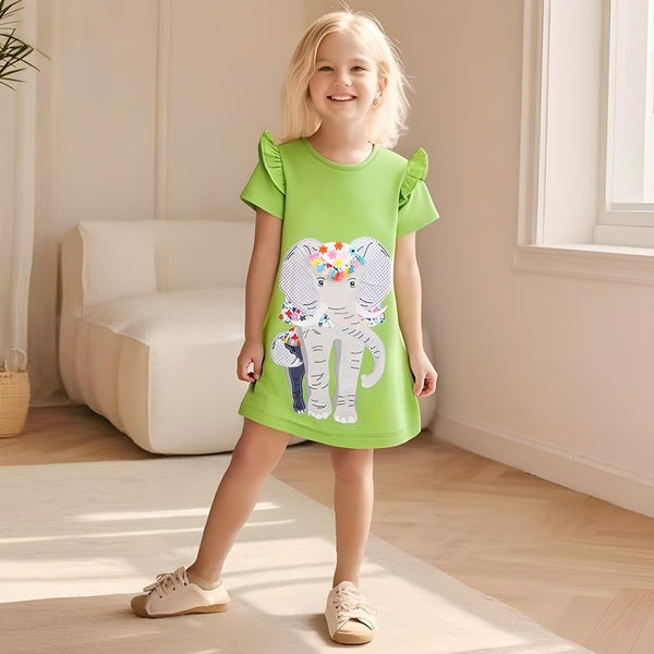 Toddlers & Kids Elephant Friends Dress