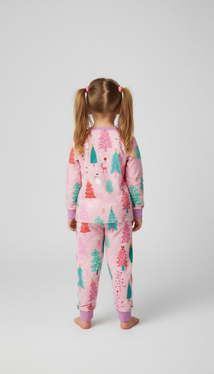 Christmas Pajama Set for Toddler and Kids Girls - Long Sleeve Top and Pants