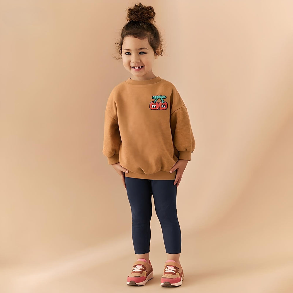 Toddlers & Kids Sweet Cherry Sweatshirt Outfit