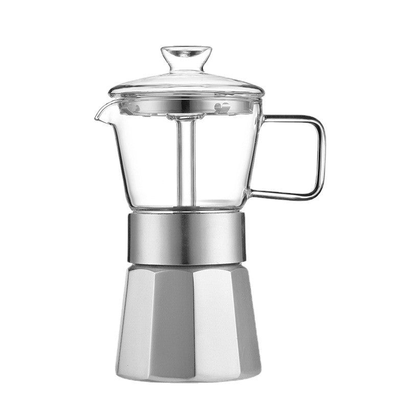 Premium Glass Stovetop Moka Pot Coffee Maker - Modern Elegance Meets Traditional Brewing - Yarafly