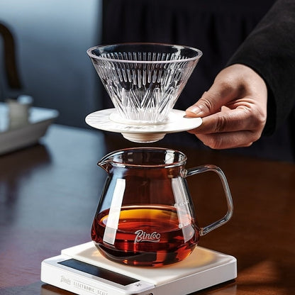 Crystal Glass Pour-Over Coffee Set - Where Artistry Meets Function - Yarafly