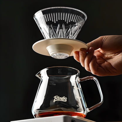 Crystal Glass Pour-Over Coffee Set - Where Artistry Meets Function - Yarafly