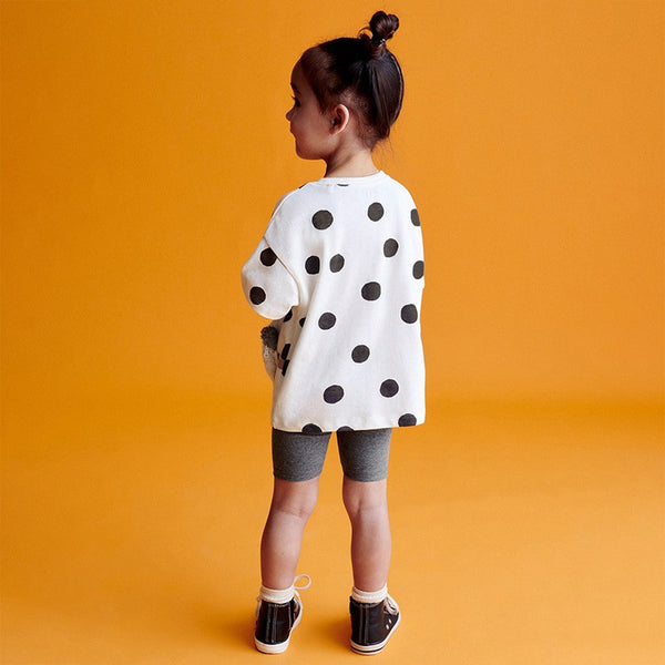 Toddler & Kids Playful Polka Dot Panda Pocket T-Shirt and Shorts Set