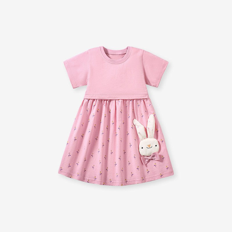 Toddler & Kids Cartoon Bunny Girl's Dress